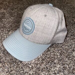 Travis Matthew Friday Frenzy Golf Flex Fit 110 Patch Snapback Hat Heathered Gray